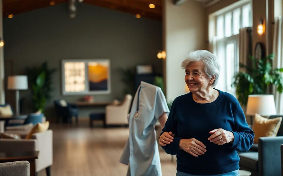 Senior Living clinicians caring for patients in a modern practice