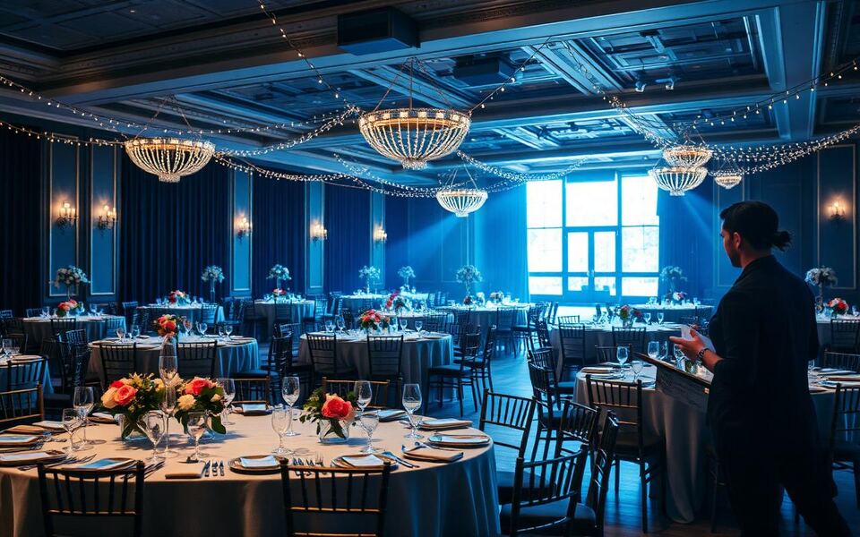 Clients enjoying a welcoming event planning experience with attentive staff
